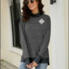Cute Preppy Long Sleeve Sweater e76.0 | Emf - Small / Dark