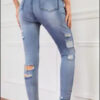Full Size Button-Fly Distressed Skinny Jeans e22.0 | Emf -