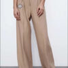 Women Casual Solid Color Wide-Leg Elegant Dress Pants e67 |